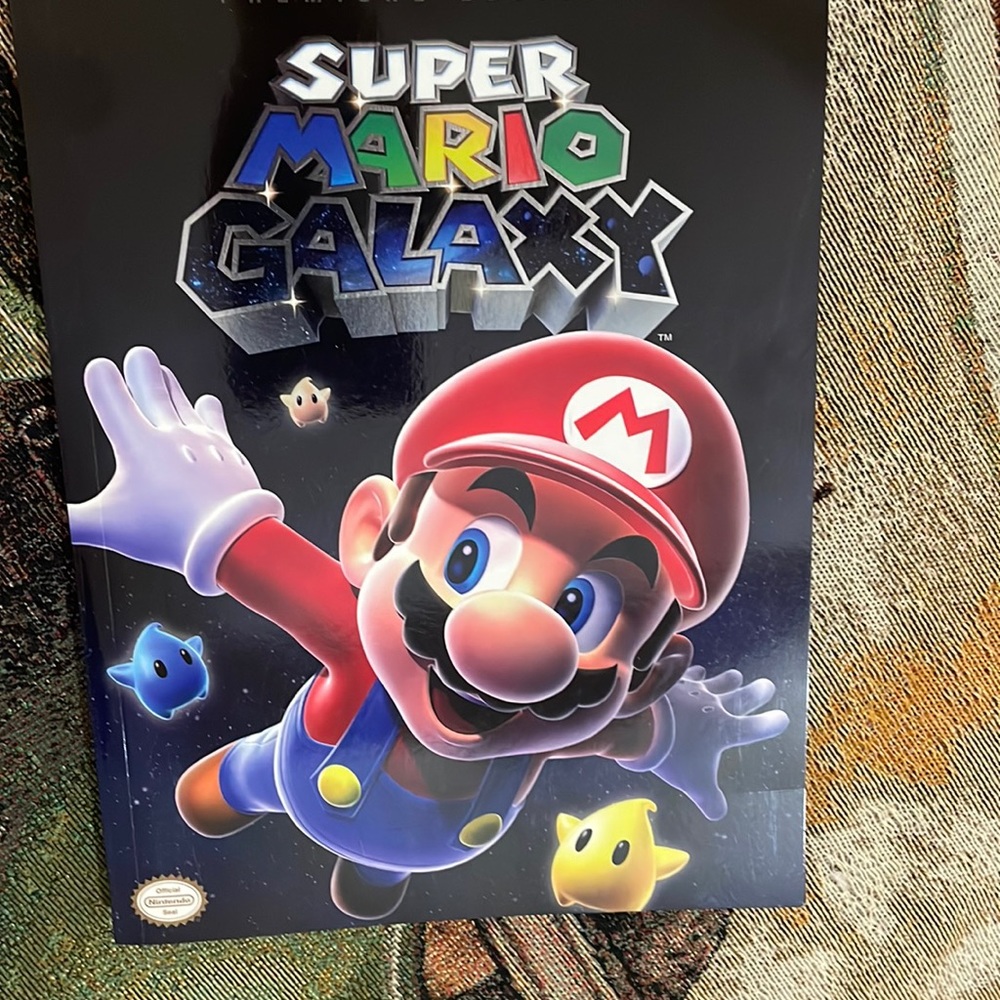 SUPER MARIO GALAXY Premium Edition w/ Poater Official Video Game Guide Book NOS
